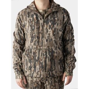 Duck Camp Jacket Mens Contact Softshell Hoodie - Woodland Camo‎